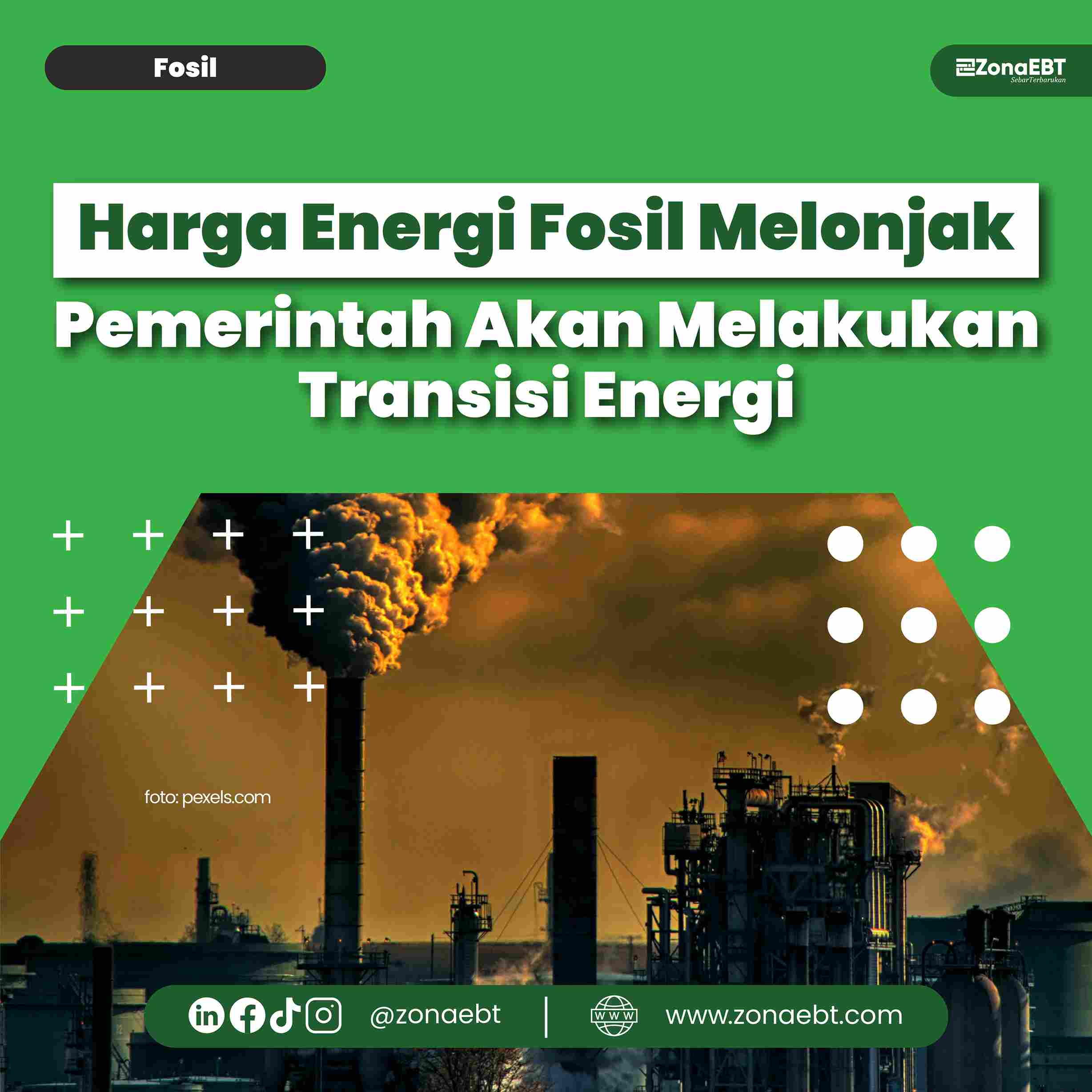 Harga Energi Fosil Melonjak Pemerintah Akan Melakukan Transisi Energi