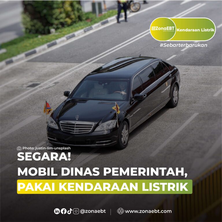 SEGARA MOBIL DINAS PEMERINTAH, PAKAI KENDARAAN LISTRIK