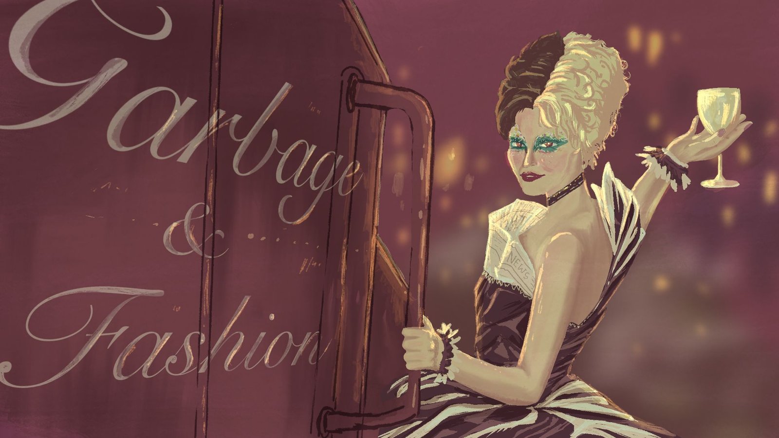 Illustrasi Inspirasi film Cruella (2021) yang membahas tentang tren fashion yang terus berganti dengan cepat zonaebt