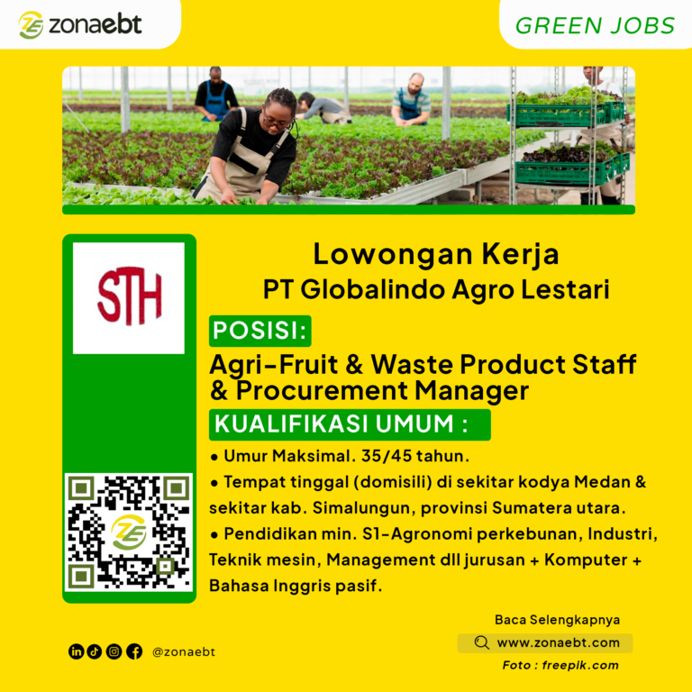 Agri-Fruit & Waste Product Staff & Procurement ManagerGreen Jobs