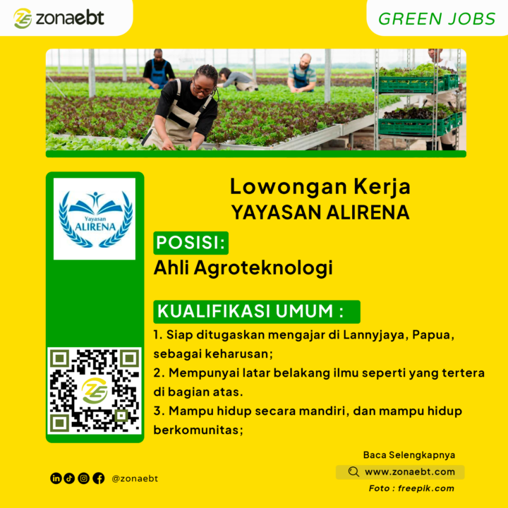 Ahli AgroteknologiGreen Jobs zonaebt.com