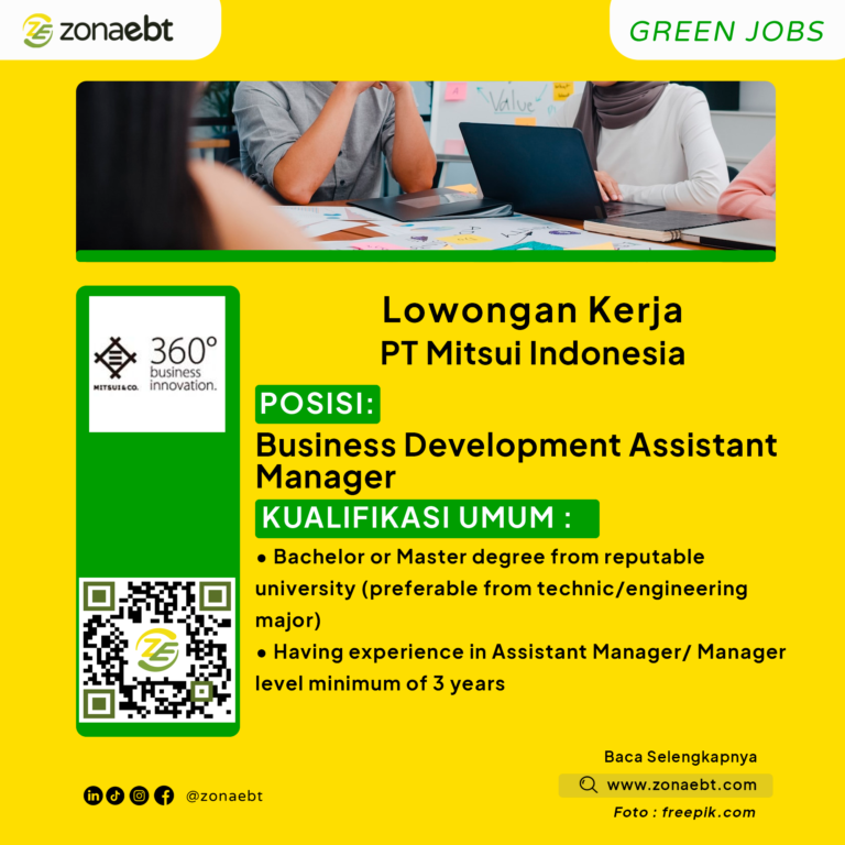 Business Development Assistant ManagerGreen Jobs