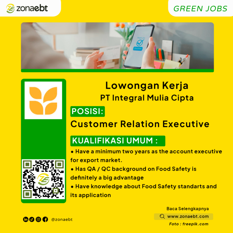 Customer Relation ExecutiveGreen Jobs zonaebt.com