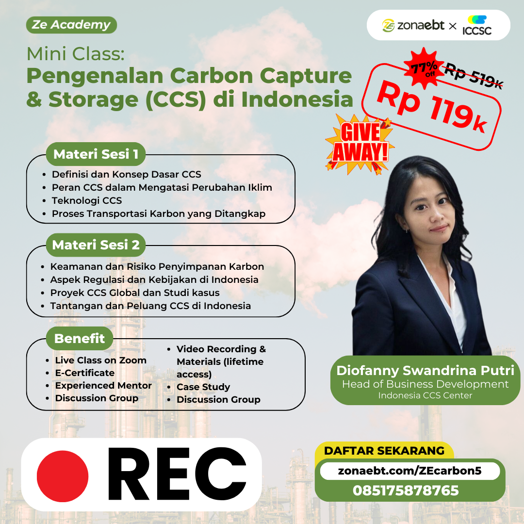 Flyer Pengenalan Carbon Capture & Storage (CCS) di Indonesia
