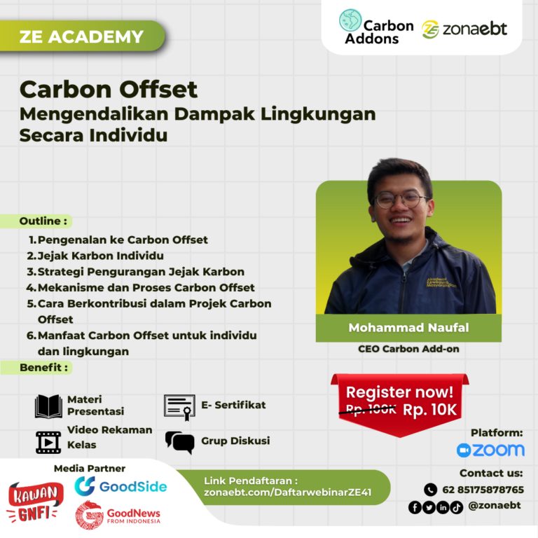 Flyer Record Carbon Offset Mengendalikan Dampak Lingkungan Secara Individu