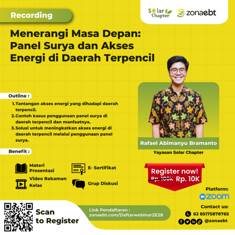 Flyer Record Menerangi Masa Depan_ Panel Surya dan Akses Energi di Daerah Terpencil