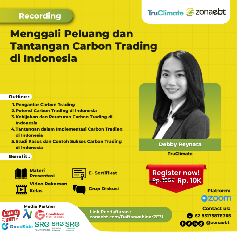 Flyer Record Menggali Peluang dan Tantangan Carbon Trading di Indonesia