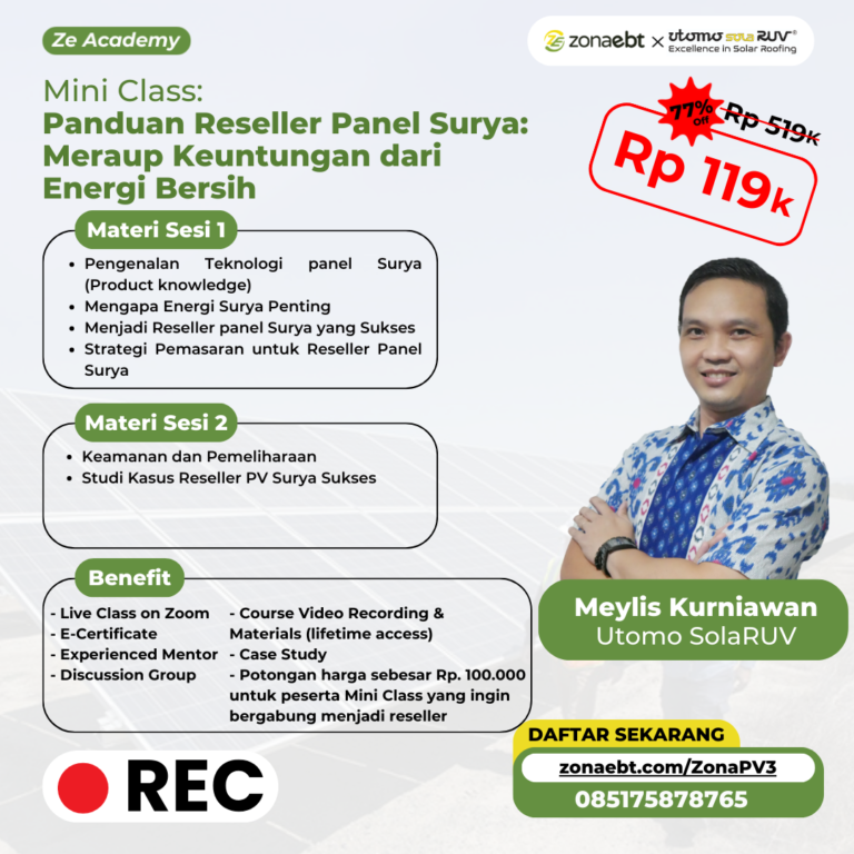 Flyer Record Panduan Reseller Panel Surya Meraup Keuntungan dari Energi Bersih