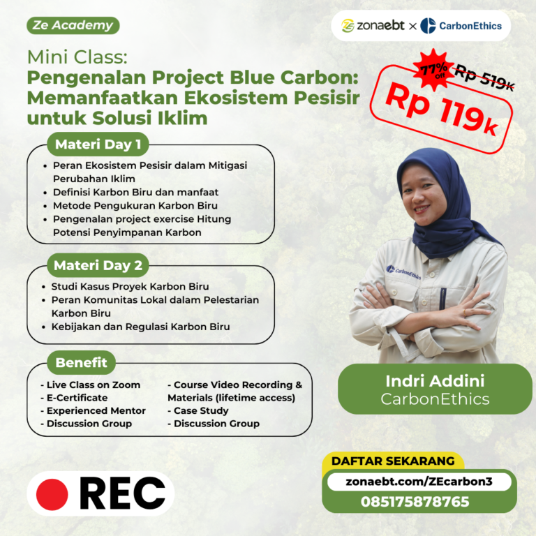 Flyer Record Pengenalan Project Blue Carbon Memanfaatkan Ekosistem Pesisir untuk Solusi Iklim