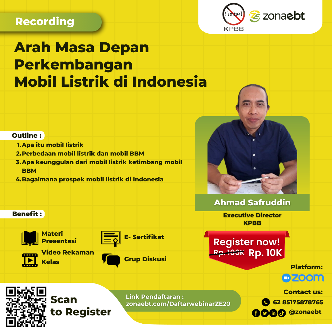 Flyer Recording Arah Masa Depan Perkembangan Mobil Listrik di Indonesia