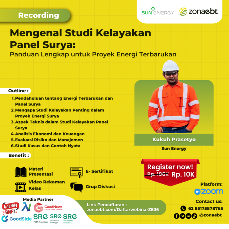 Flyer Recording Mengenal Studi Kelayakan Panel Surya_ Panduan Lengkap untuk Proyek Energi Terbarukan