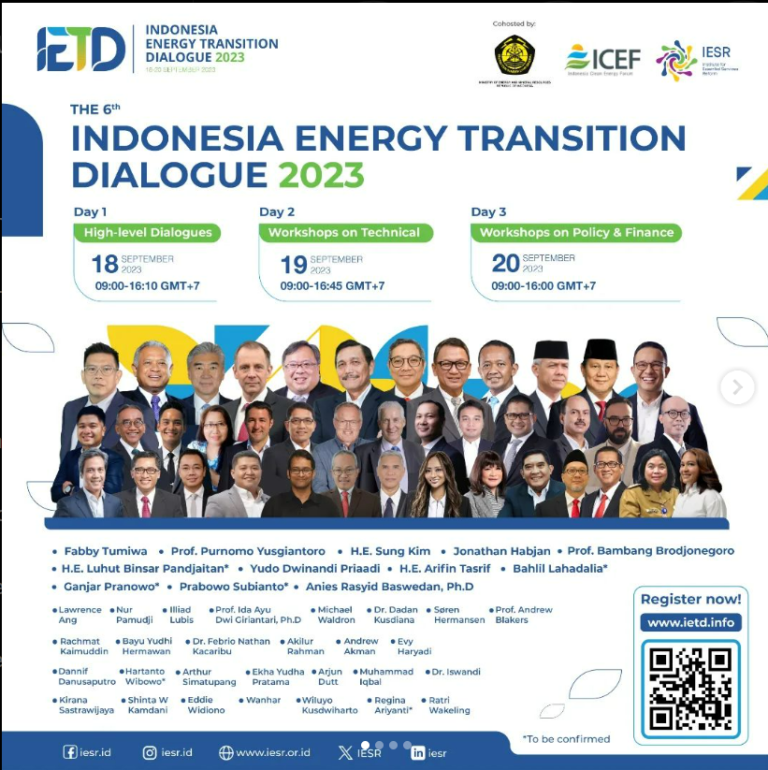 Indonesia Energy Transition Dialogue 2023 zonaebt