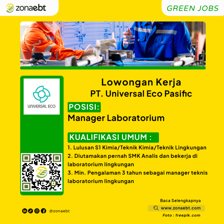 Manager LaboratoriumGreen Jobs zonaebt.com