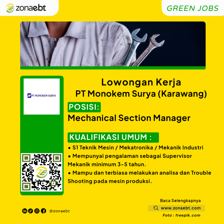 Mechanical Section ManagerGreen Jobs