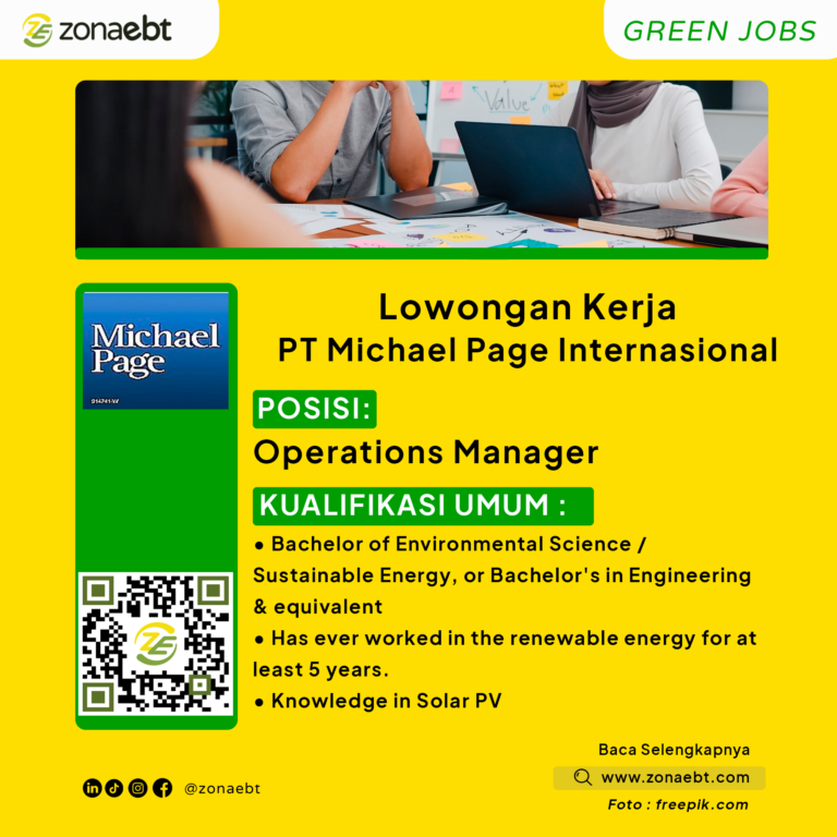 Operation Manager Michael PageGreen Jobs