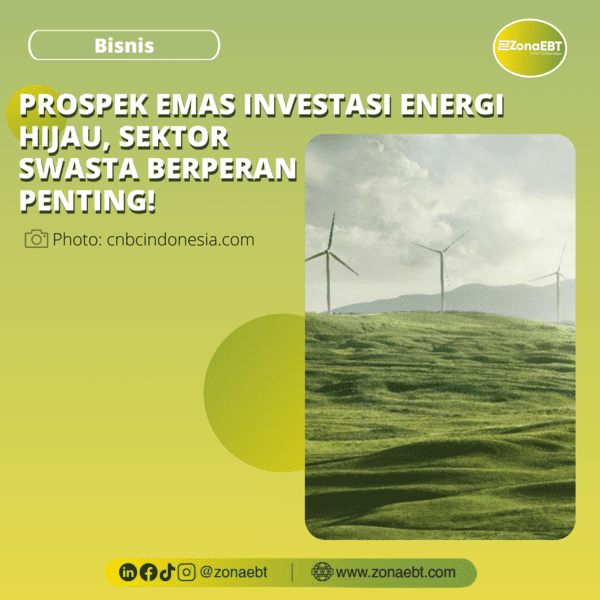 PROSPEK EMAS INVESTASI ENERGI HIJAU, SEKTOR SWASTA BERPERAN PENTING!