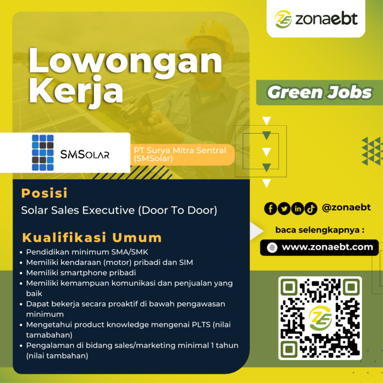 PT Surya Mitra Sentral (SMSolar) Solar Sales Executive (Door To Door)