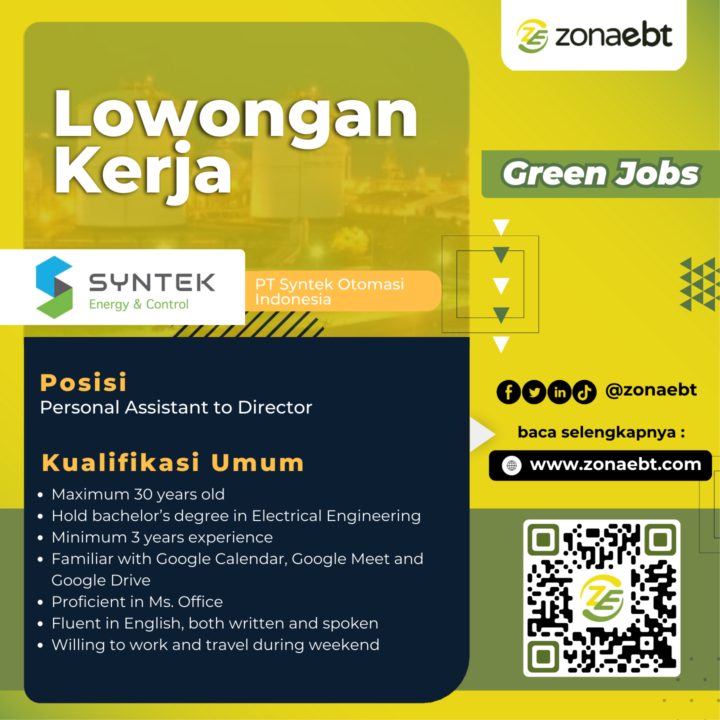 PT Syntek Otomasi Indonesia Personal Assistant to Director zonaebt.com
