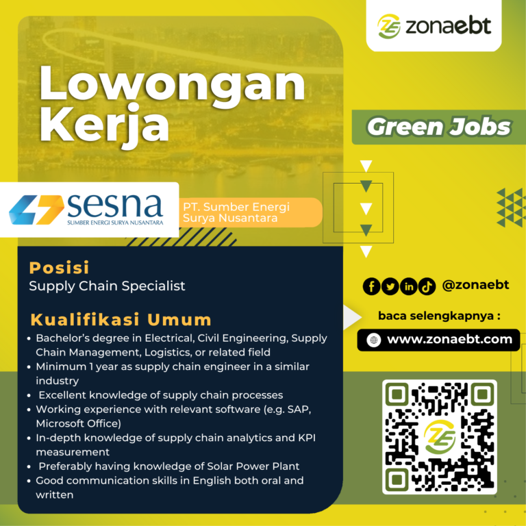 PT. Sumber Energi Surya Nusantara Supply Chain Specialist zonaebt.com