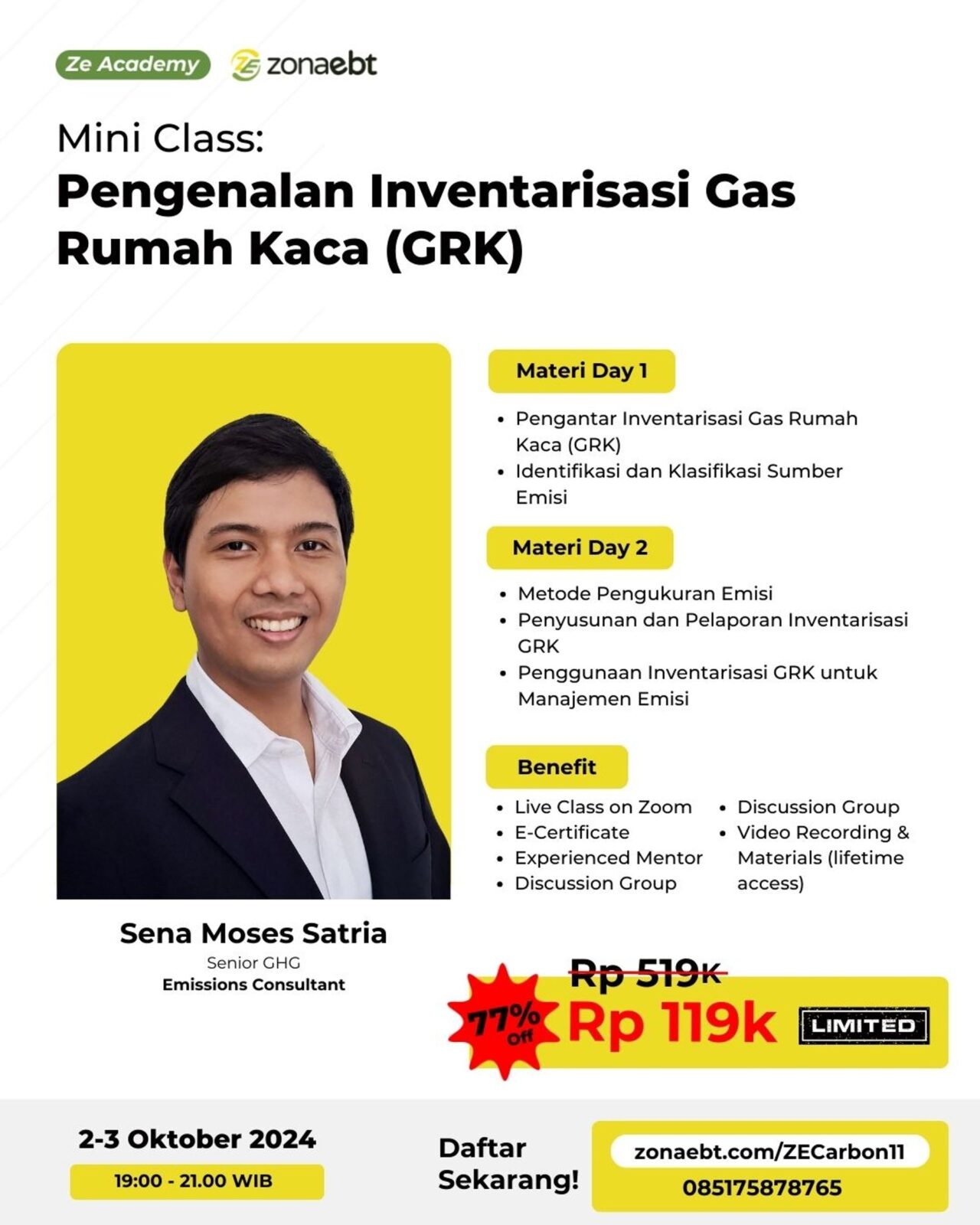 Mini Class: Pengenalan Inventarisasi Gas Rumah Kaca (GRK)