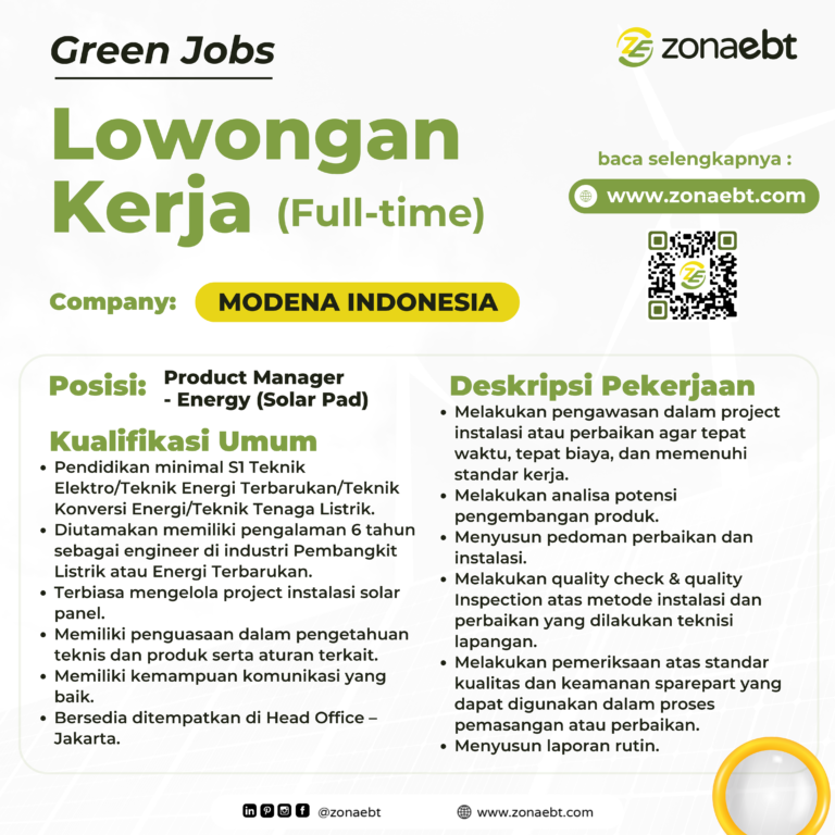 Product Manager - Energy (Solar Pad) greenjobs zonaebt.com