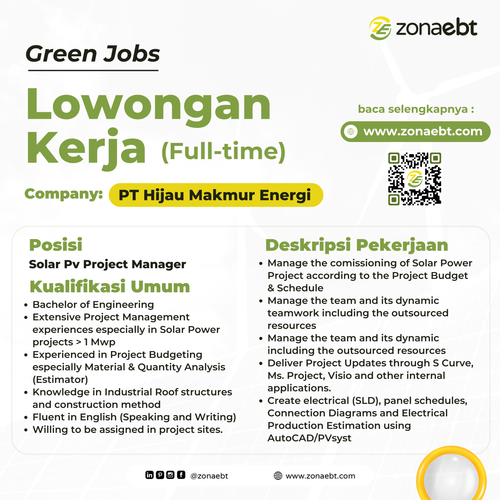 Post-Solar-Project-Manager green jobs zonaebt.com