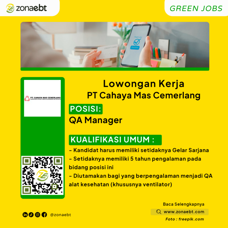 QA ManagerGreen Jobs