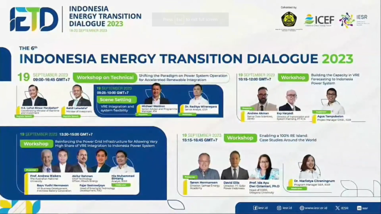 Indonesia Energy Transition Dialogue 2023 zonaebt