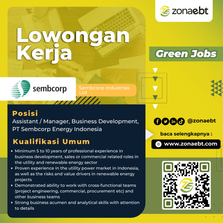 Sembcorp Industries Ltd Assistant Manager, Business Development, PT Sembcorp Energy Indonesia