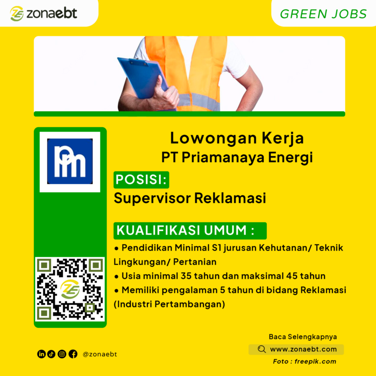 Supervisor ReklamasiGreen JobsGreen Jobs zonaebt.com