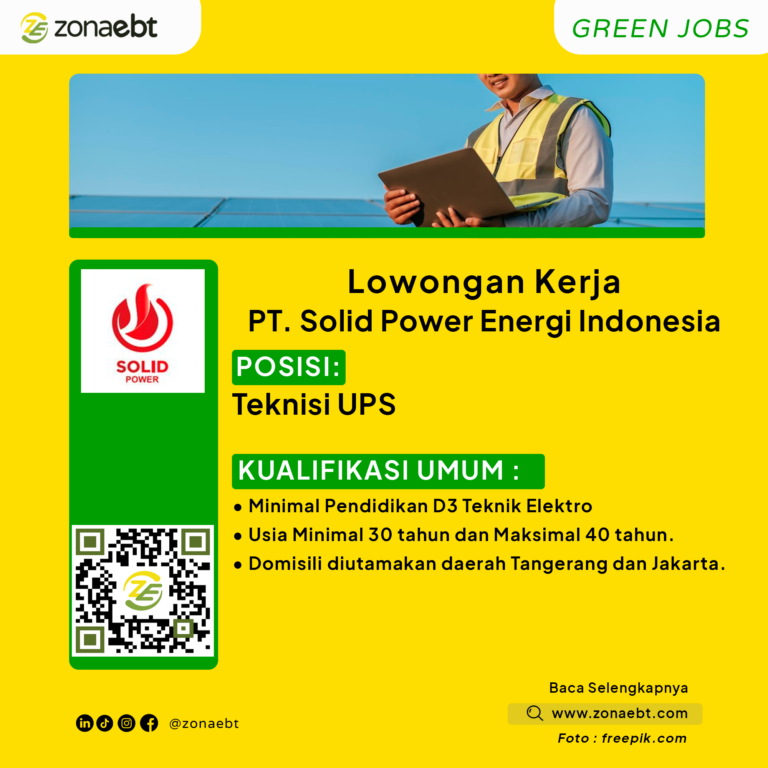 Teknisi UPSGreen Jobs zonaebt