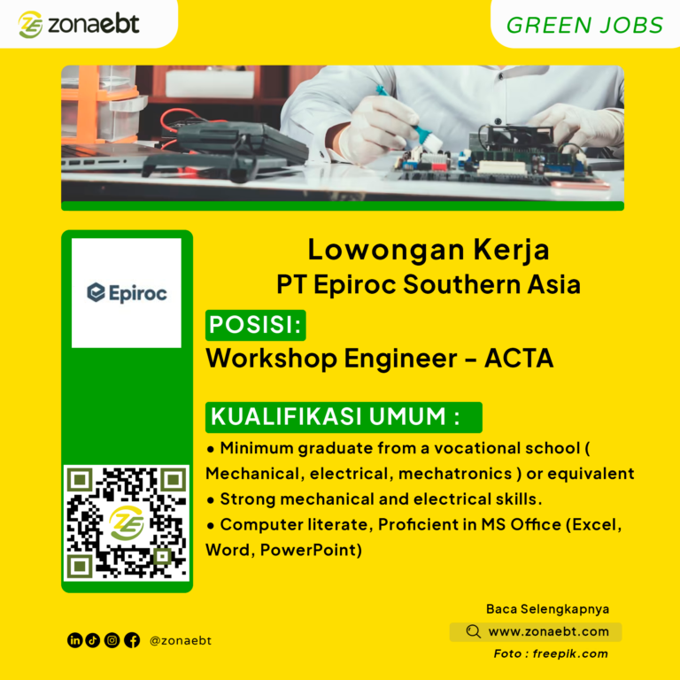 Workshop Engineer - ACTAGreen Jobs