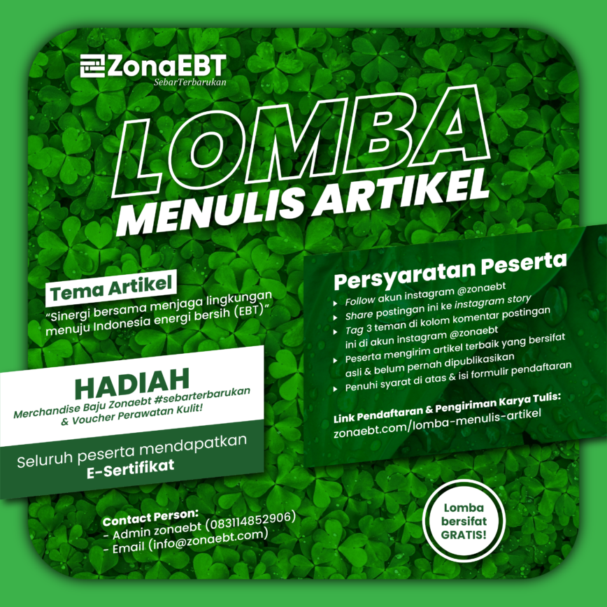 Lomba Menulis Artikel Bertema Sinergi Bersama Menjaga Lingkungan Menuju ...