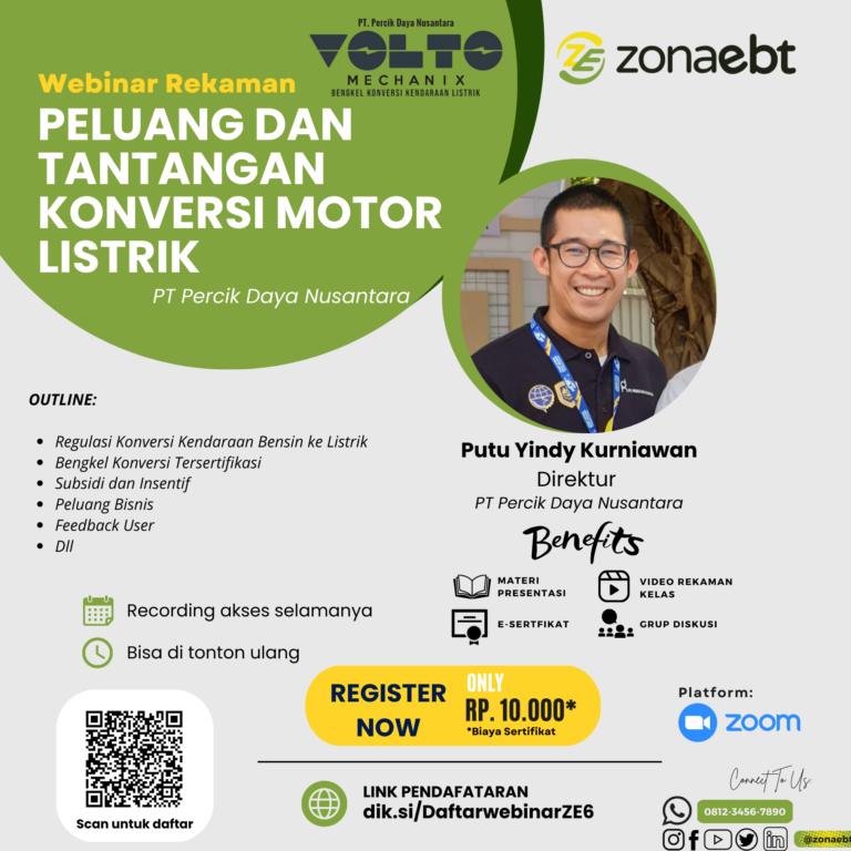 flyer webinar recording Konversi Motor Listrik