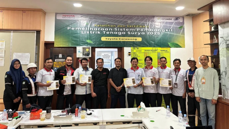 Berita Foto: Pelatihan Pemeliharaan Sistem Pembangkit Listrik Tenaga Surya (PLTS) 2026 Batch 1 PT Toyota Manufacturing Indonesia zonaebt.com