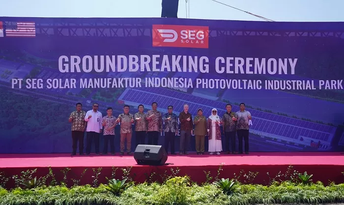 SEG Solar Lakukan Groundbreaking Pabrik Panel Surya di Batang zonaebt.com