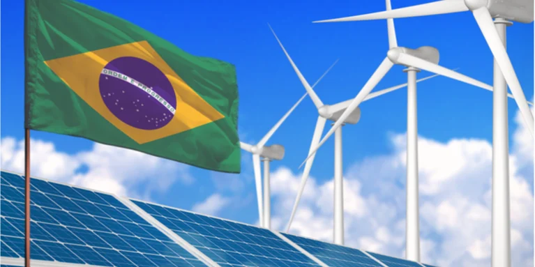 Ilustrasi negara Brazil dan sumber energi terbarukan, Brazil Percepat Energi Terbarukan Secara Global Pada 2030, zonaebt.com